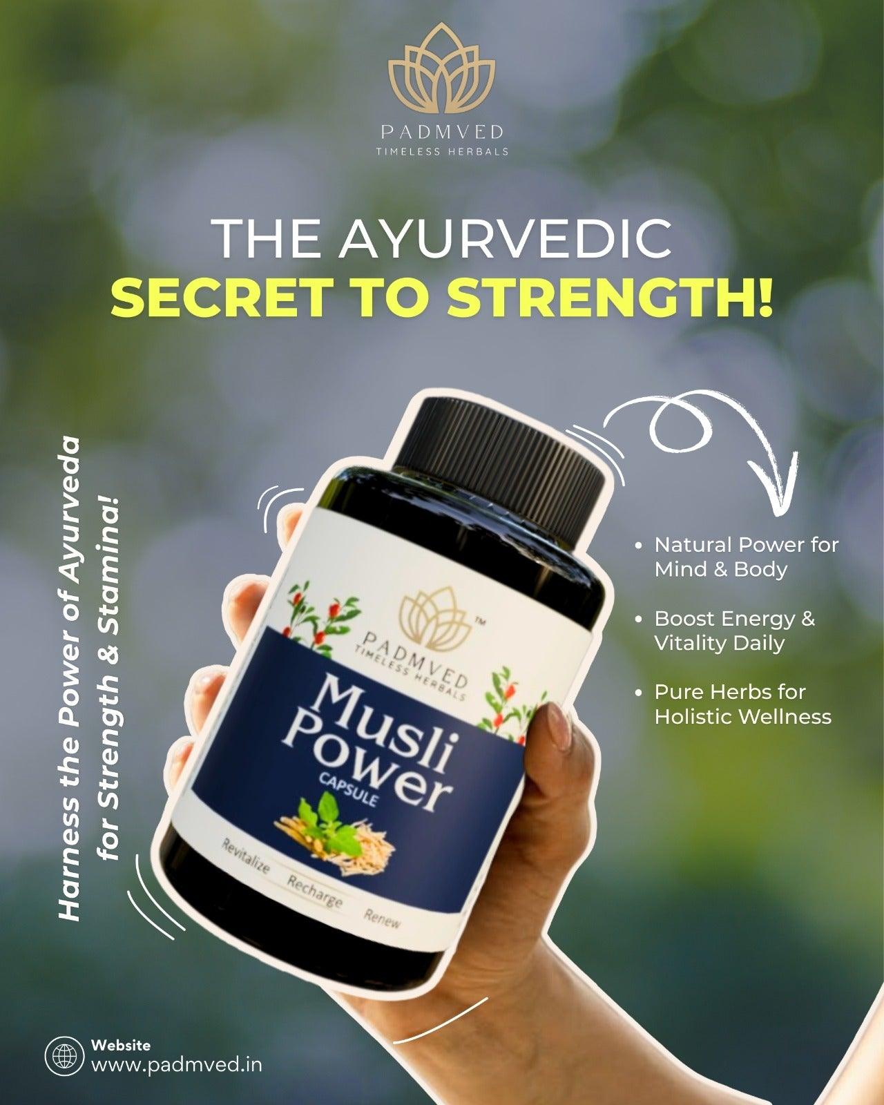 Padmved Musli Power Capsules - Padmved Wellness